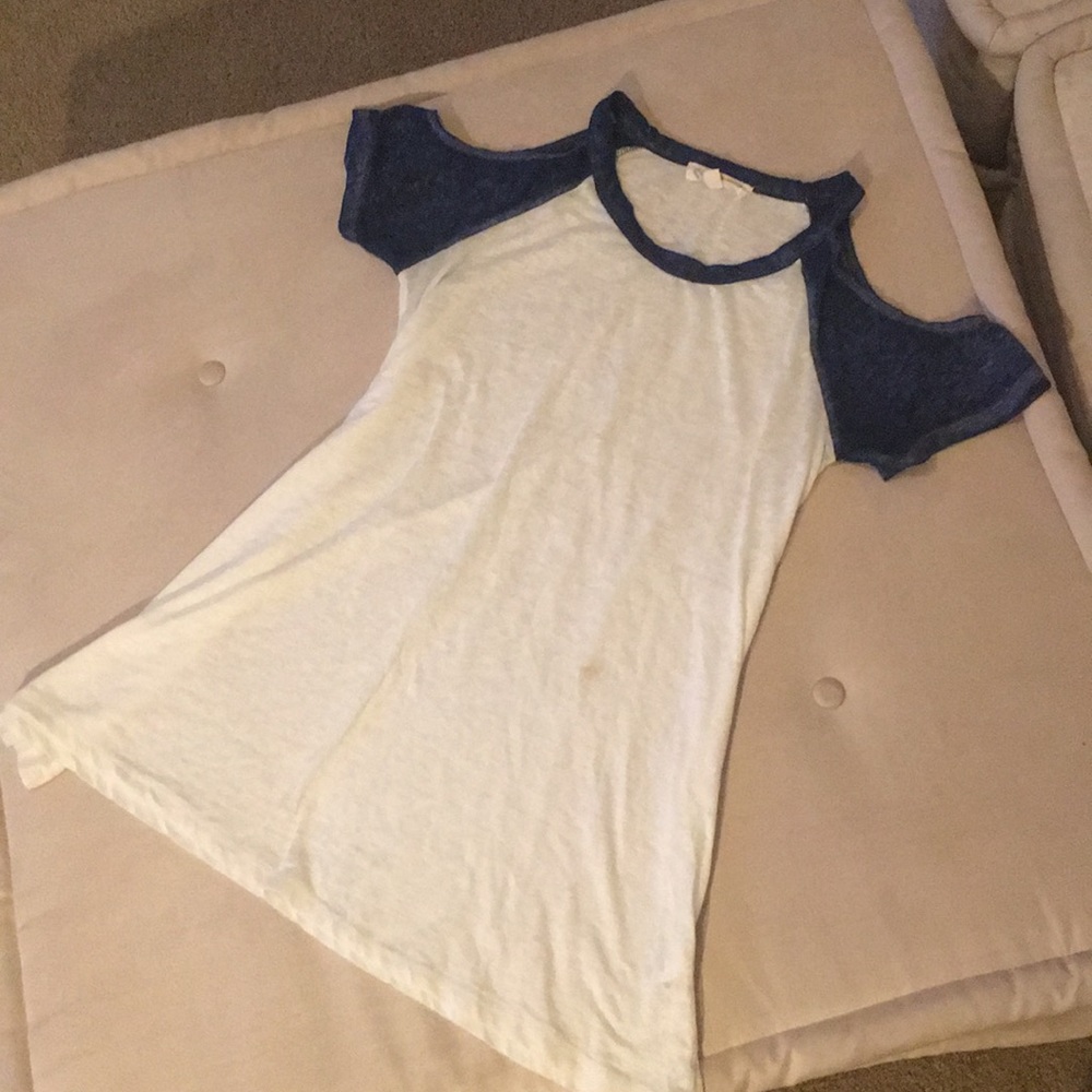 Baseball Cold-Shoulder Tee